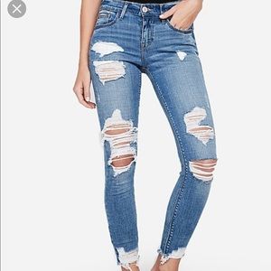 Express high rise ripped legging